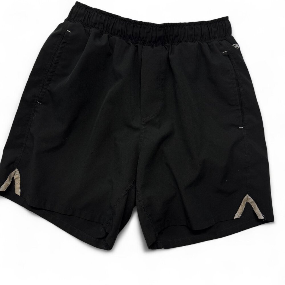 Bear Bottom Shorts Mens Small Black Stretch Running‎ Gym Drawstring 5.5 Inseam